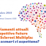 Locandina Congresso "Cambiamenti attuali e prospettive future nella Sclerosi Multipla", Bergamo